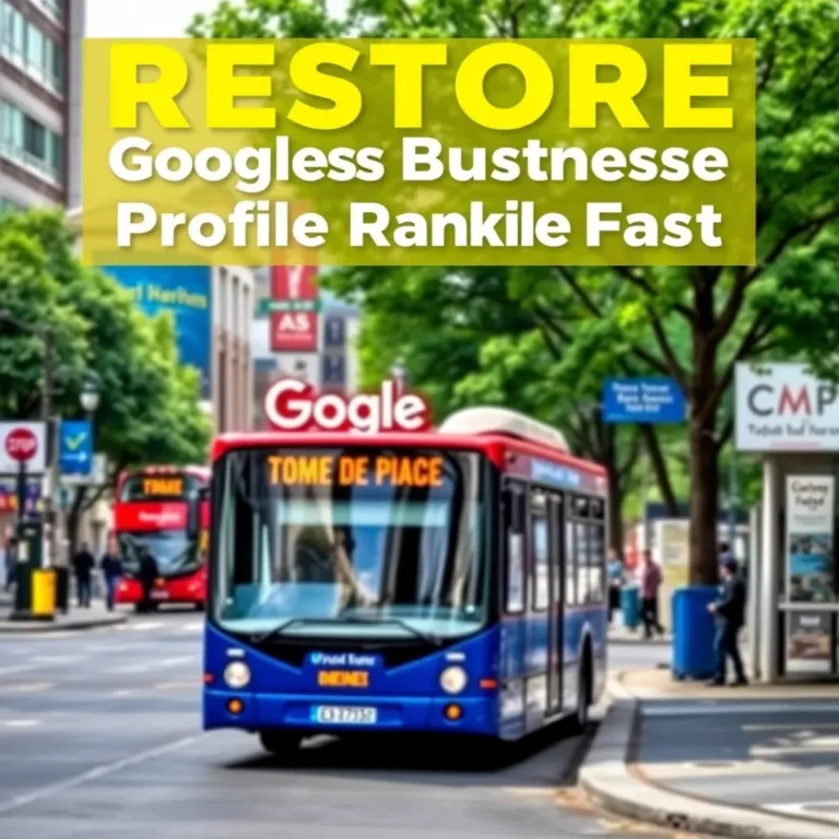 Restore Google Business Profile Rankings Fast