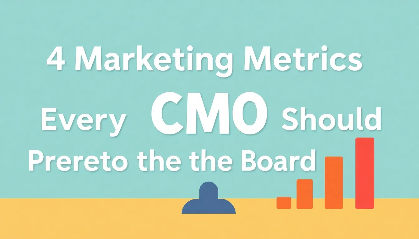 4 MARKETING METRICS EVERY CMO SHOULD PRESENT TO THE BOARD