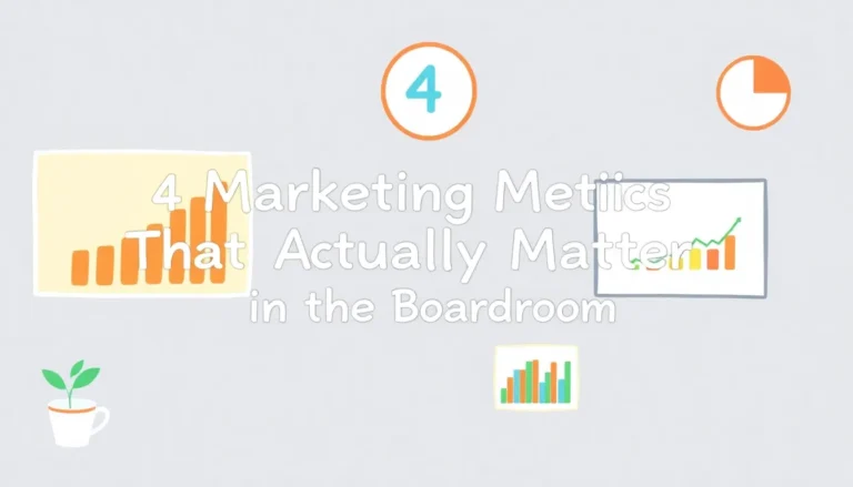 4 MARKETING METRICS THAT ACTUALLY MATTER IN THE BOARDROOM