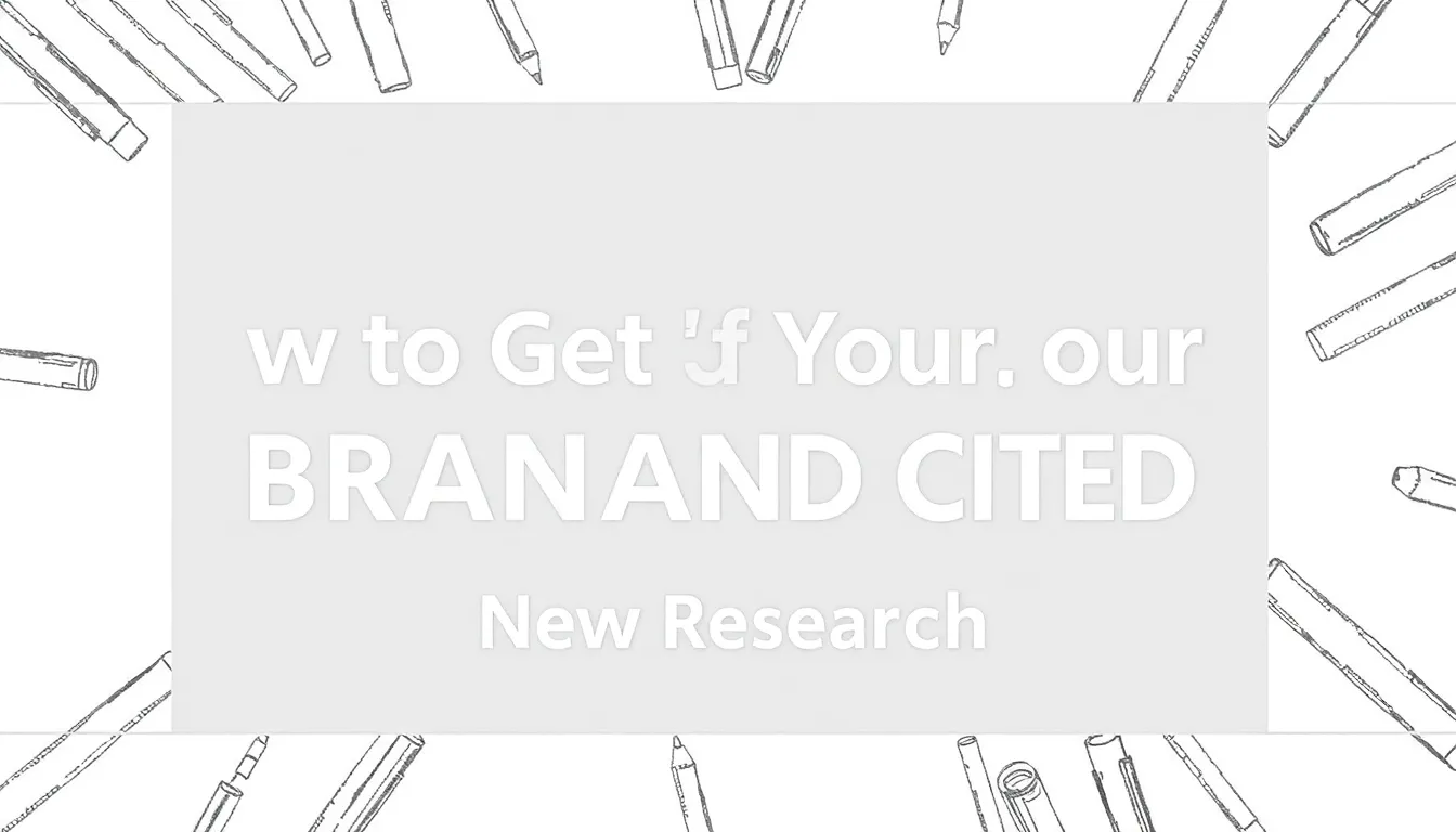 HOW TO GET YOUR BRAND CITED BY CHATGPT: NEW RESEARCH