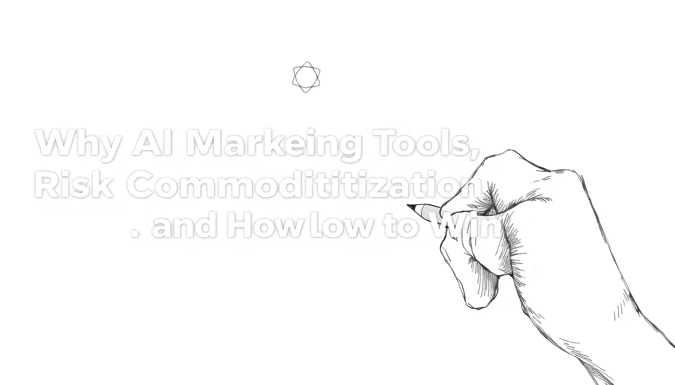 WHY AI MARKETING TOOLS RISK COMMODITIZATION AND HOW TO WIN