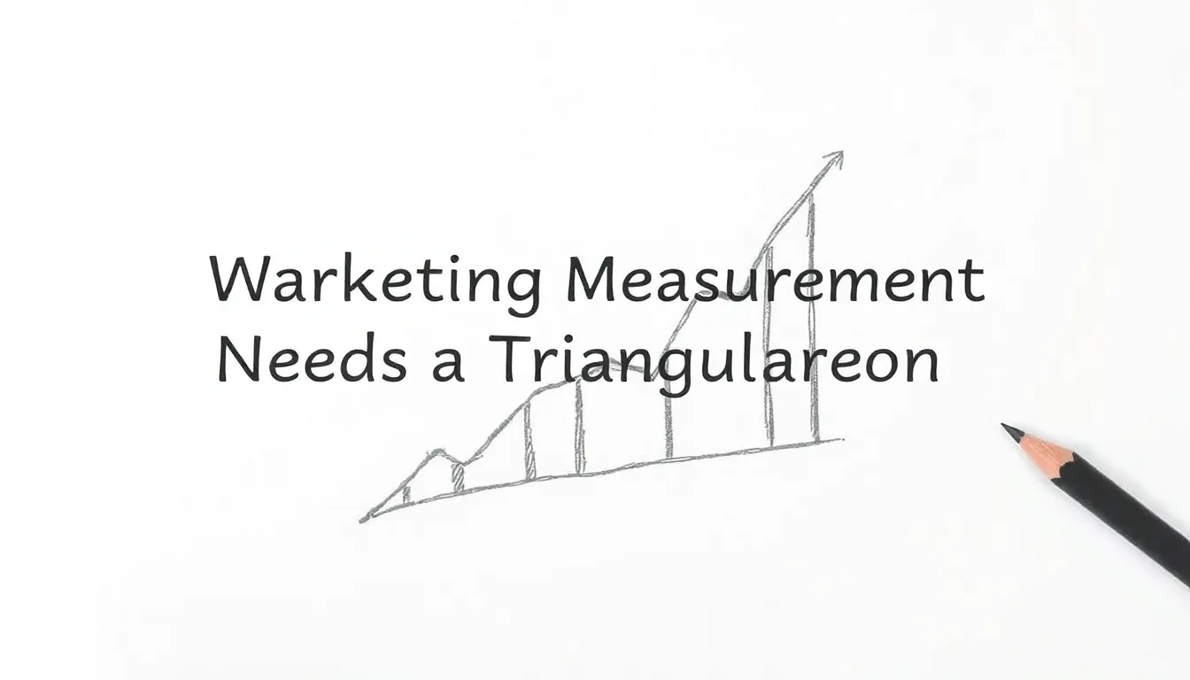 WHY MARKETING MEASUREMENT NEEDS A TRIANGULATION APPROACH