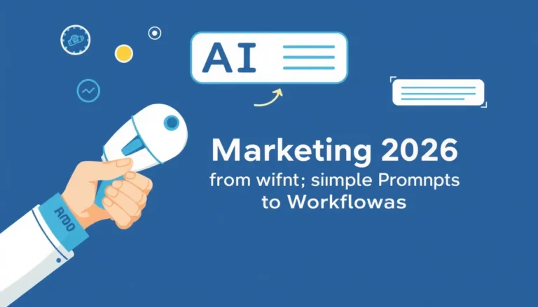 AI IN MARKETING 2026: MOVING FROM SIMPLE PROMPTS TO WORKFLOWS